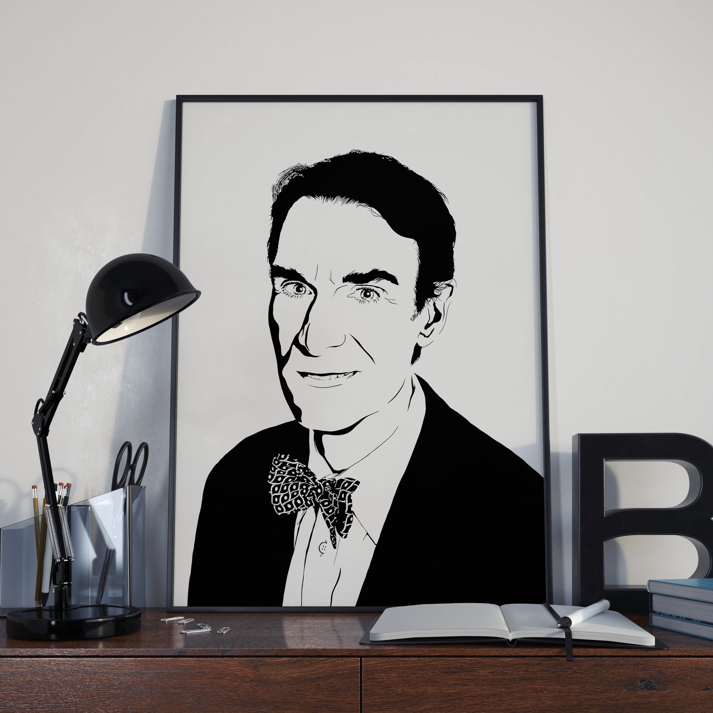 Bill Nye Art Print | Science Education Decor | The Science Guy | Minimalist Pop Culture Wall Art