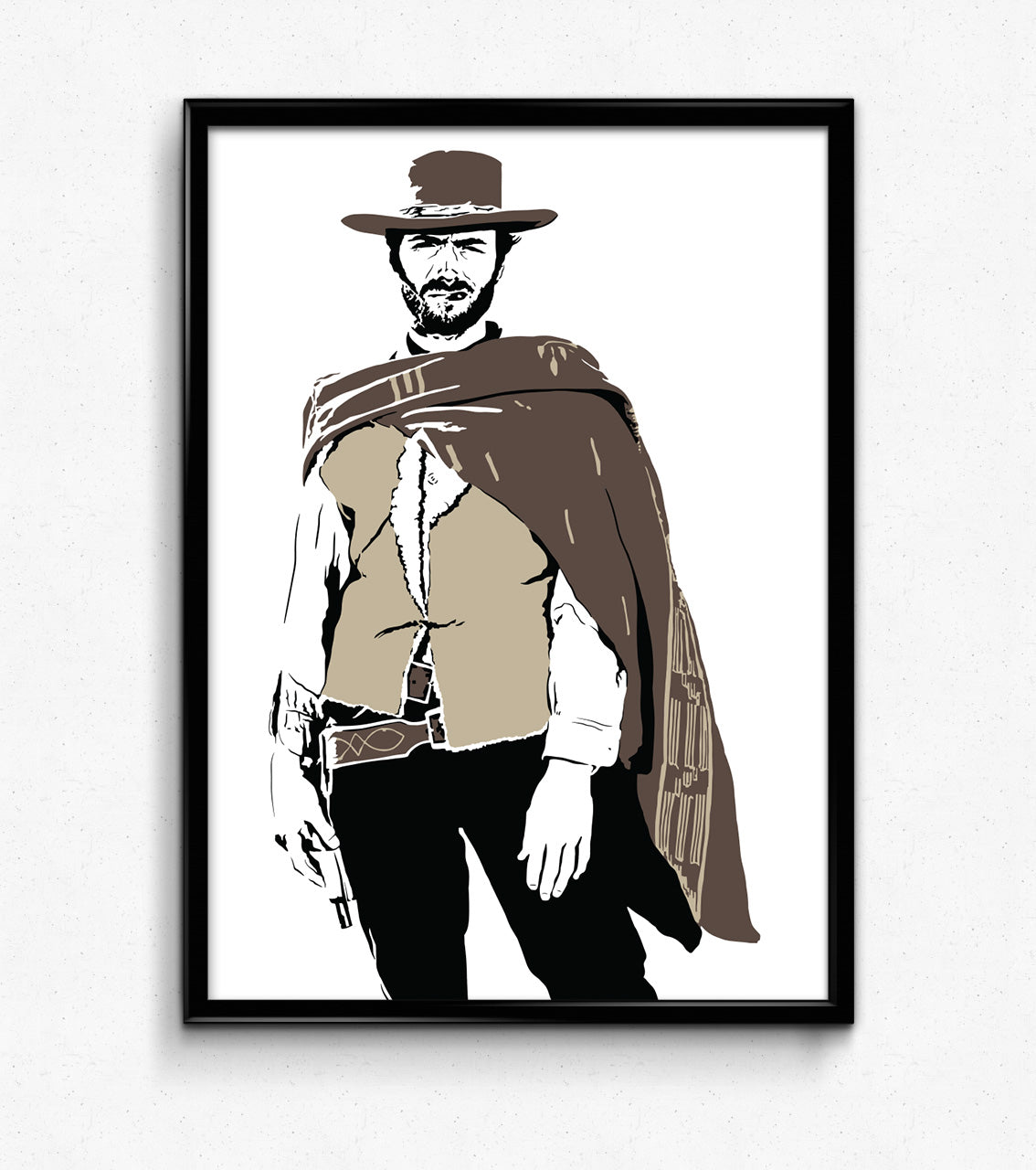 With No Name Poster | Clint Eastwood Spaghetti Western Wall Art Print