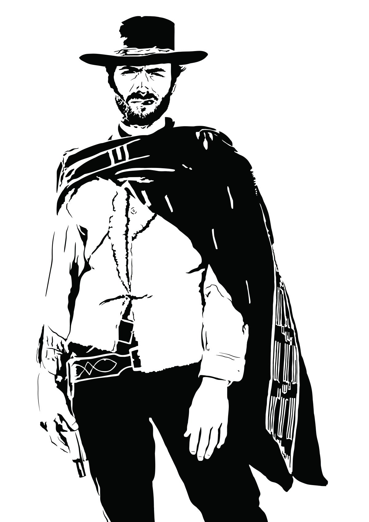 With No Name Poster | Clint Eastwood Spaghetti Western Wall Art Print