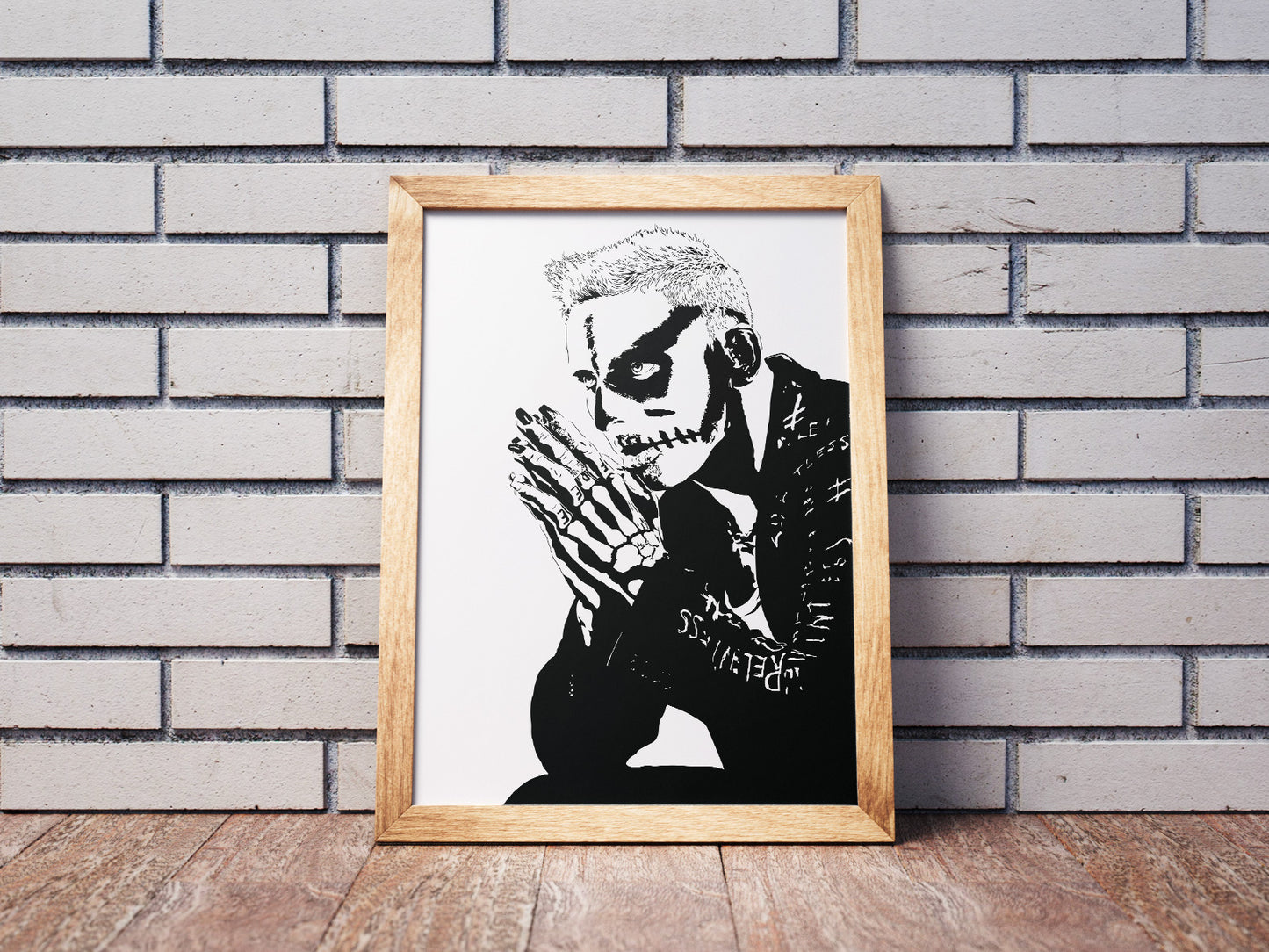 Darby Allin Wrestling Art Print - AEW Pillar Pop Art Illustration - Punk Wrestler Poster