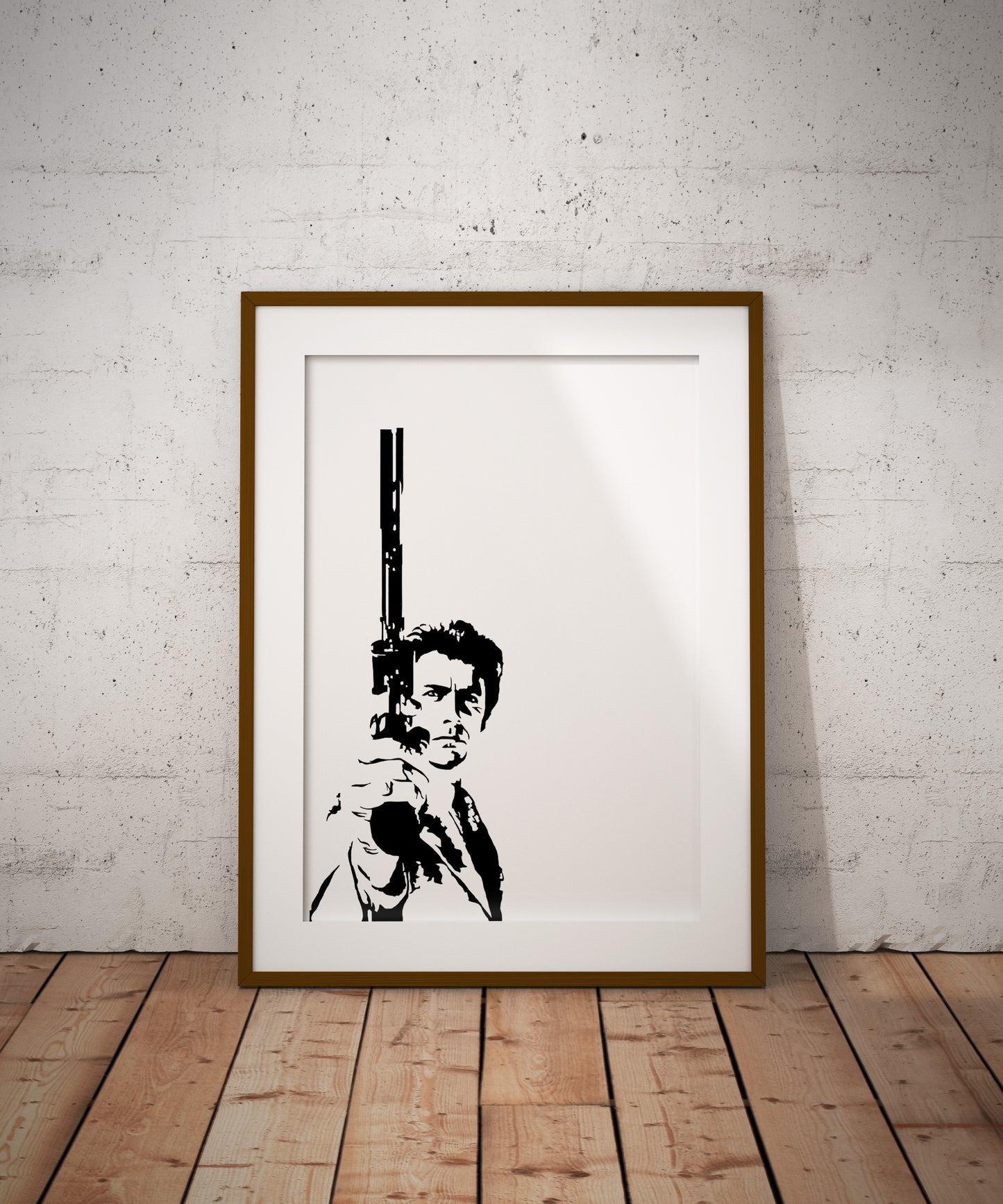 Dirty Harry Poster | Clint Eastwood .44 Magnum Wall Art Print