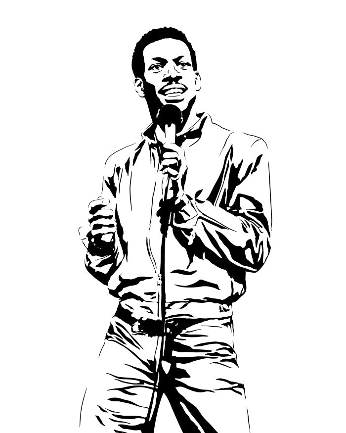 Eddie Murphy Poster | Raw Delirious Stand-Up Comedy Wall Art Print