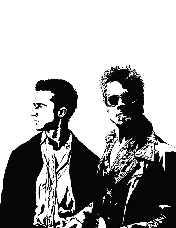 Fight Club Poster | Tyler Durden Movie Wall Art Print