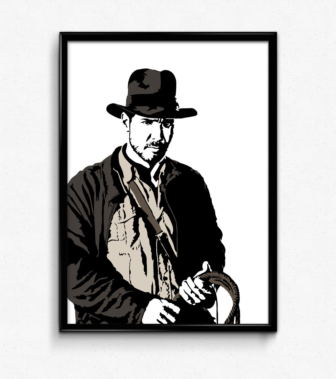 Indiana Jones Poster | Harrison Ford Adventure Wall Art Print