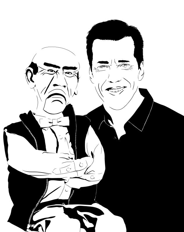 Jeff Dunham Poster | Puppet Master Stand-Up Comedy Wall Art Print