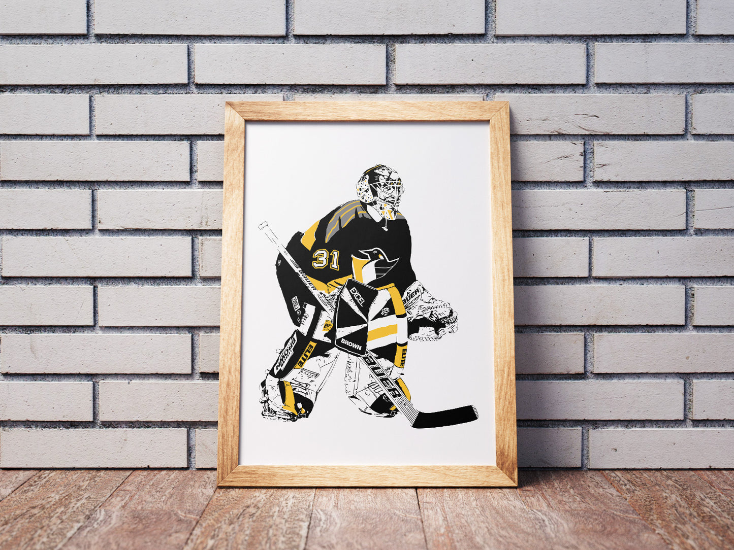 Ken Wregget Poster | Pittsburgh Penguins Goalie Wall Art Print
