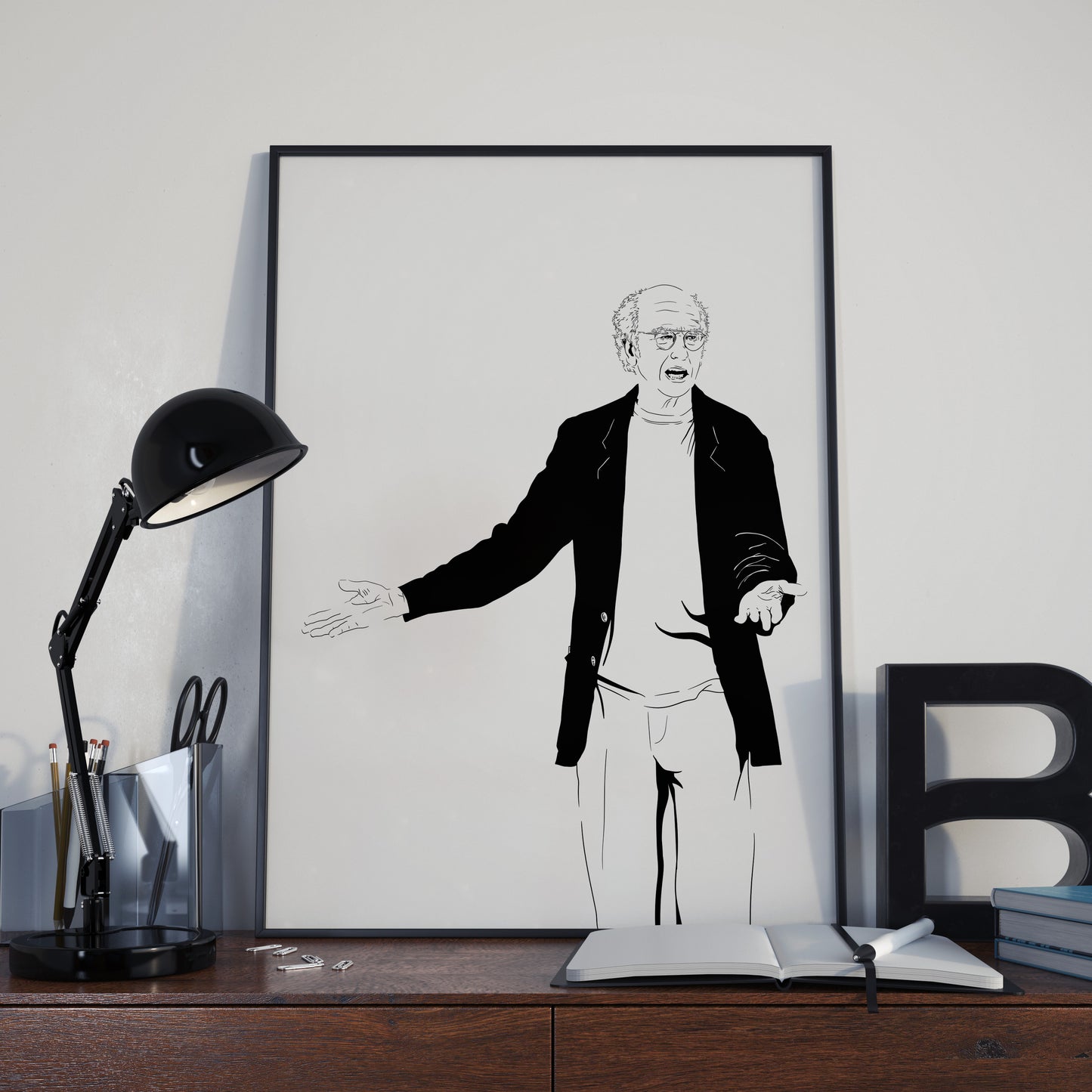 Larry David Poster | Curb Your Enthusiasm Comedy Wall Art Print
