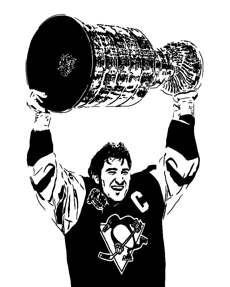 Mario Lemieux Poster | Pittsburgh Penguins NHL Hockey Wall Art Print