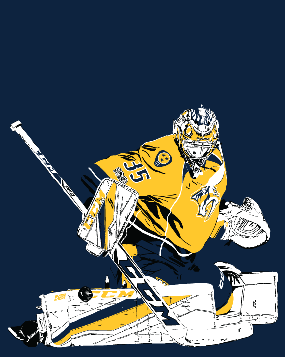 Pekka Rinne Poster | Nashville Predators NHL Hockey Wall Art Print