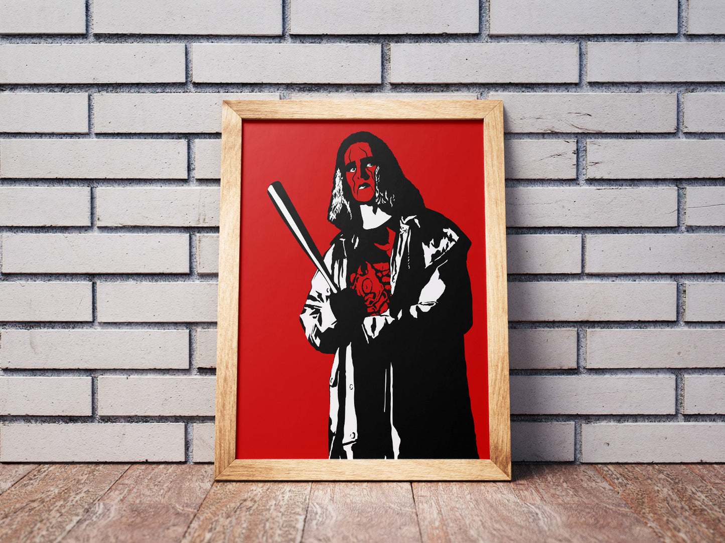 Sting Art Print | Old School Wrestling Decor | Wolfpac nWo Sting | Minimalist Pop Culture Wall Art