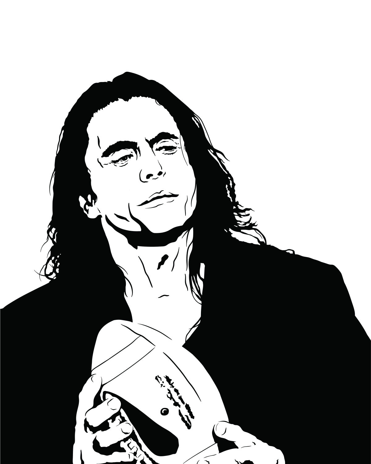The Room Poster | Tommy Wiseau Oh Hi Mark Cult Classic Wall Art Print