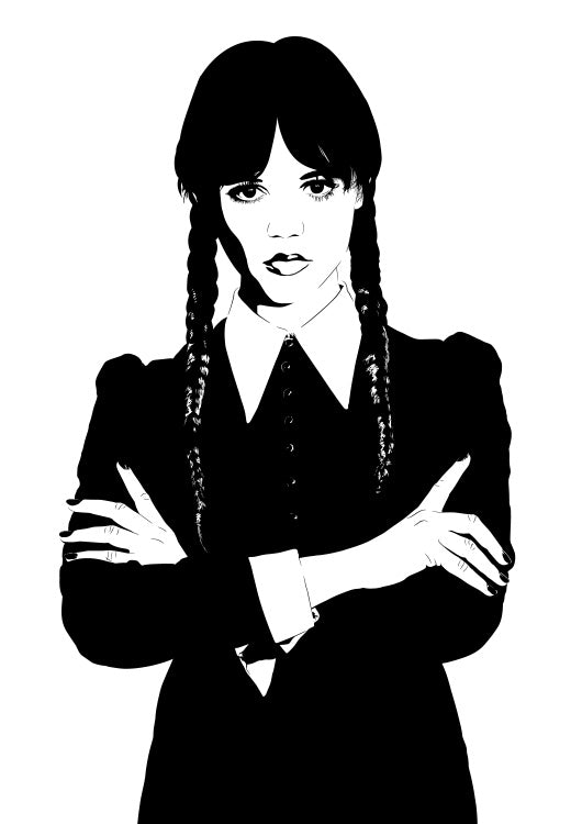 Wednesday Addams Poster | Macabre Series Goth Wall Art Print Dropkick Art Wednesday Addams Poster | Macabre Series Goth Wall Art Print Dropkick Art