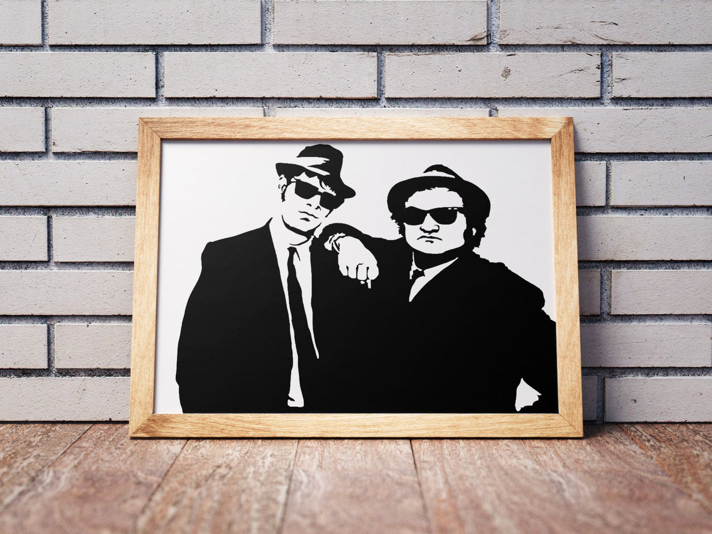 Blues Brothers Poster | Jake and Elwood Dan Aykroyd John Belushi Wall Art Print