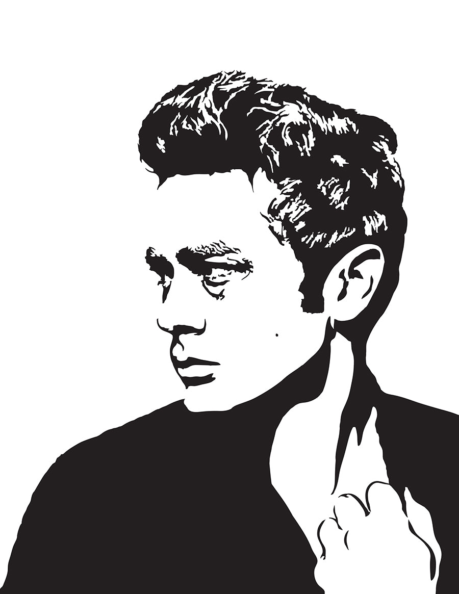 James Dean Poster | Rebel Without a Cause Movie Wall Art Print