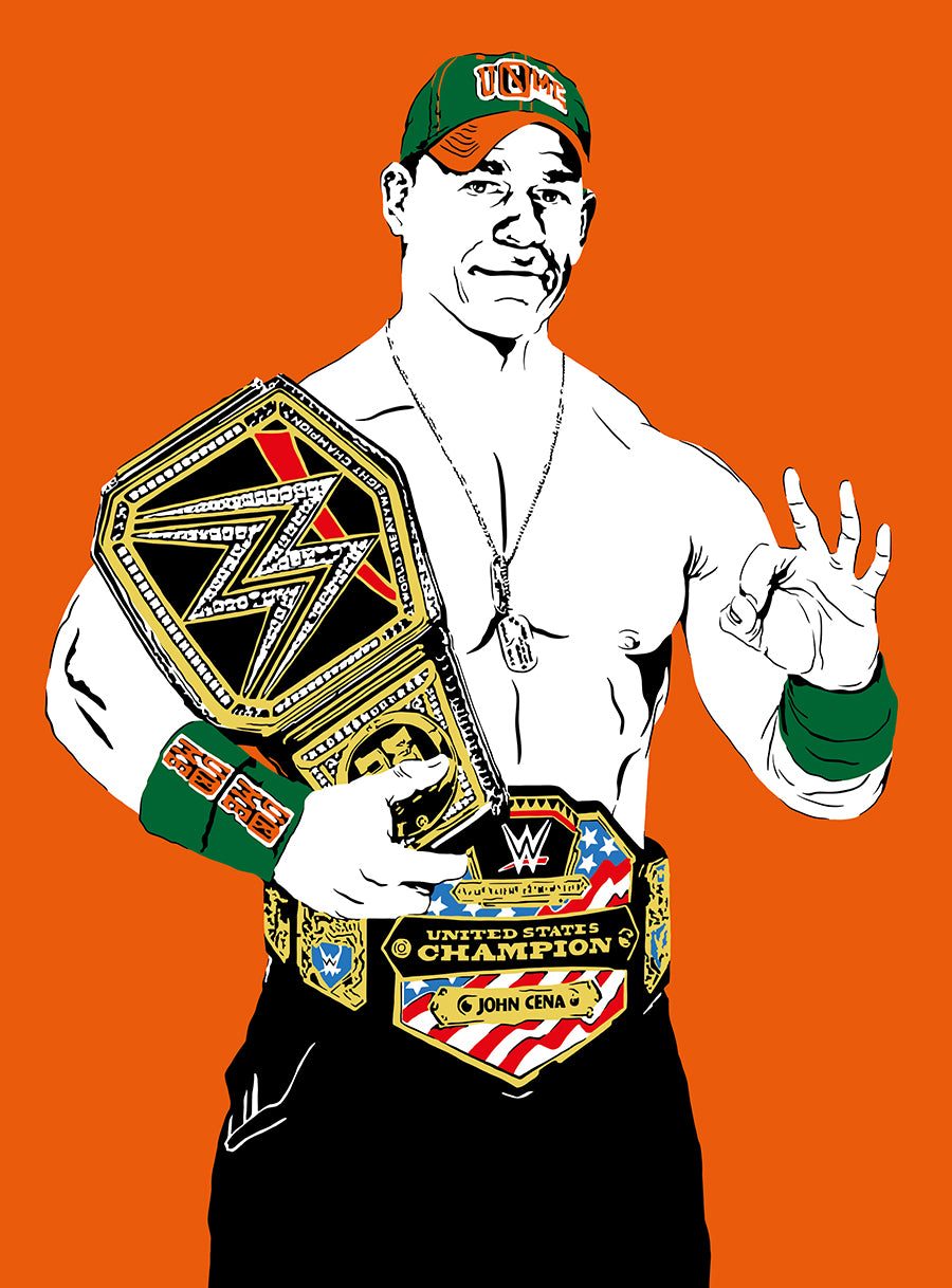 John Cena Poster | U Can't See Me WWE Wrestling Wall Art Print