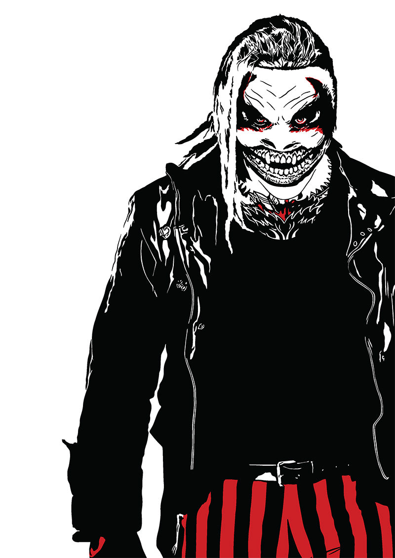 the fiend bray wyatt wwe wrestler poster illustration print