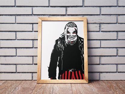 The Fiend Poster | Bray Wyatt WWE Horror Wrestling Wall Art