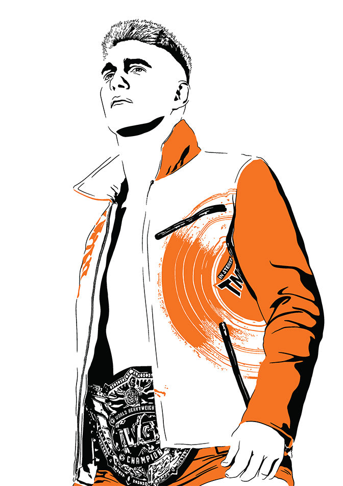 Zack Sabre Jr Poster | ZSJ NJPW Wrestling Wall Art Print
